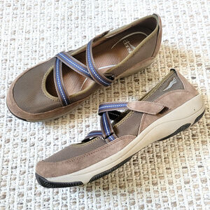 Dansko Hazel Brown Tan Mary Jane Slip On Shoes Womens Size EU 38 US 7.5/8